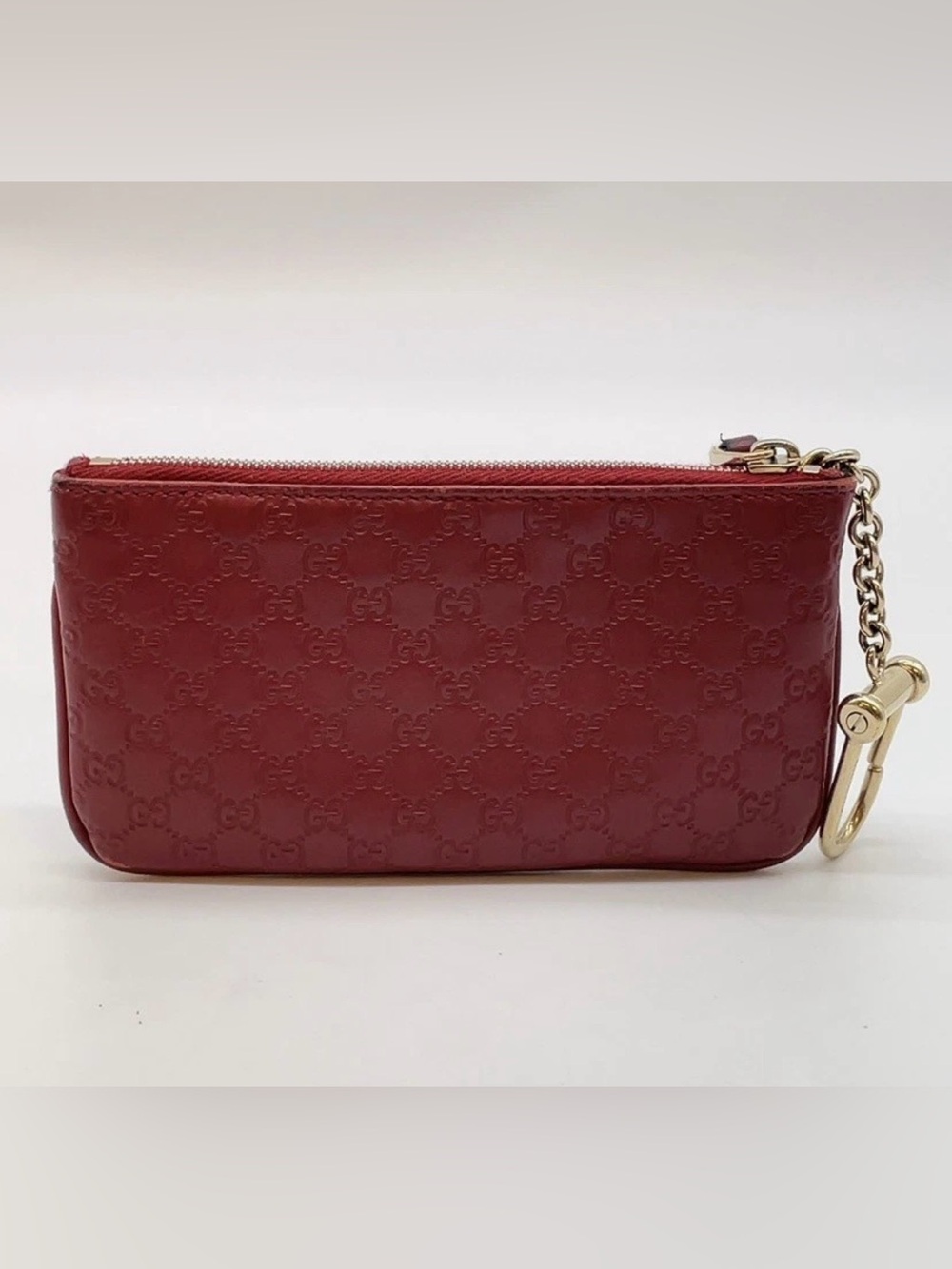 Auth Gucci Micro Guccissima
Leather Red Coin Case - Picture 7 of 12
